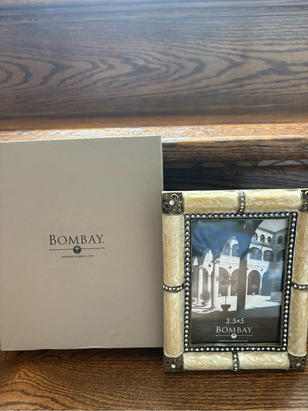 Vintage Bombay Company Cream/Bronze Photo Frame